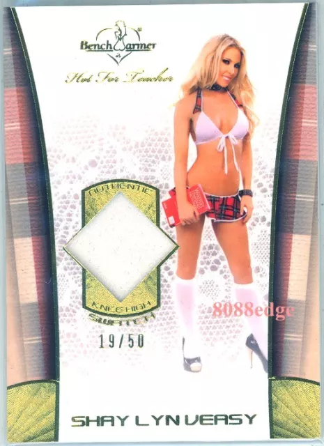 2011 Benchwarmer Hot 4 Teacher Knee High Swatch: Shay Lyn Veasy #19/50 Worn Sox