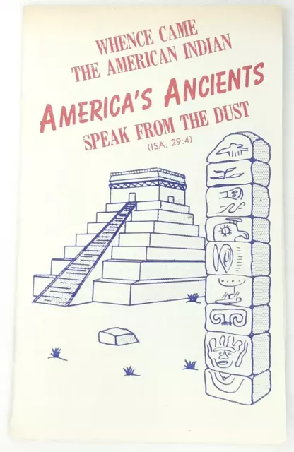 The Book Of Mormon Whence Came The American Indian Foldout Pamphlet