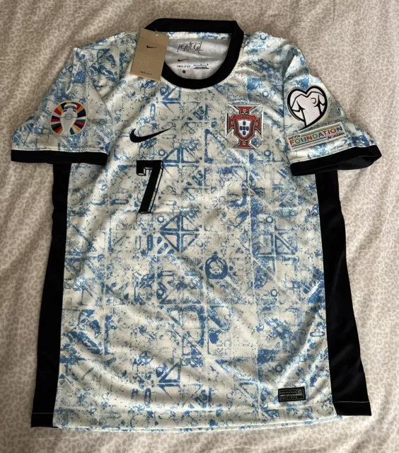 PORTUGAL NATIONAL TEAM 2024 Euro Away Jersey Medium Cristiano Ronaldo