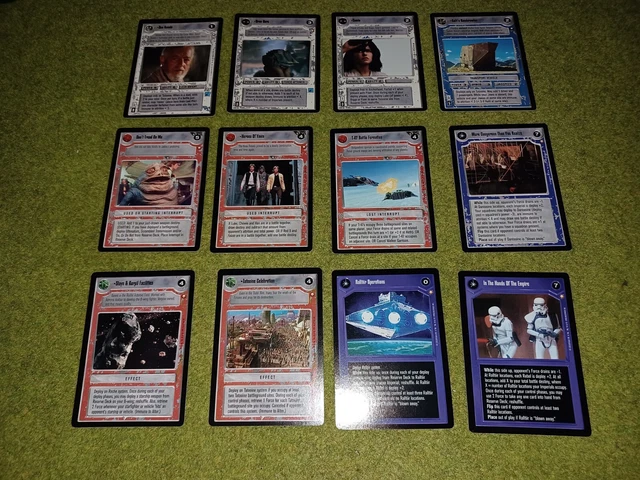 STAR WARS CCG SPECIAL EDITION LOT OF TWELVE RARE CARDS inc. BEN KENOBI, CAMIE