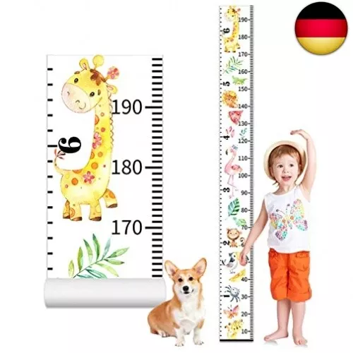 Wachstumstabelle für Kinder,20×200 cm Wachstum Messlatte A