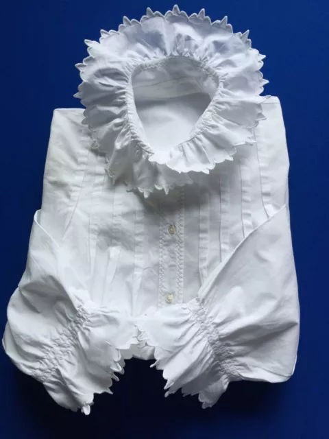 matinée/chemise ancienne 1900 cousue et brodée main (ref: E 13 ))