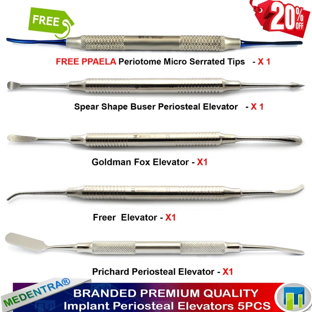 DENTAL IMPLANT PERIOSTEAL Elevators TUNNELING Periotome PPAELA Gum