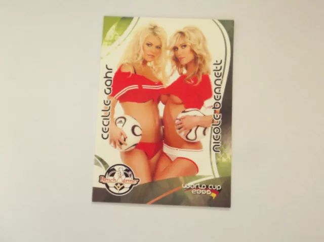 2006 Football World Cup Benchwarmers "CECILLE GAHR & NICOLE BENNETT" #H81 Card