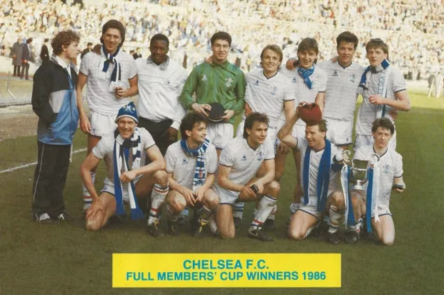 Chelsea Football Team Photo 1985-86 Season
