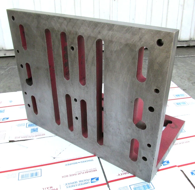 NICE! SUBURBAN 20" x 16" x 12" GIANT SLOTTED WEBBED ANGLE PLATE - #GAW-201612 NICE! SUBURBAN 20" x 16" x 12" GIANT SLOTTED WEBBED ANGLE PLATE - #GAW-201612
