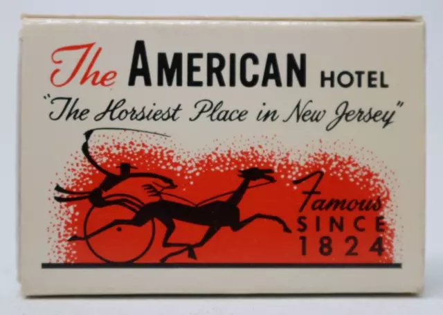 American Hotel NJ HORSE RACING SPORTS MATCHBOOK MATCHBOX HTF Unstruck