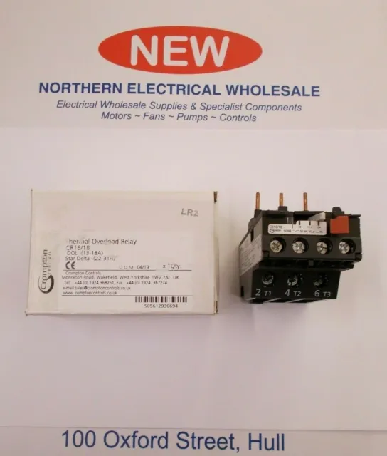 Crompton CR Series 3000 contactor Overload Relay 1A to 66A (Please Select)