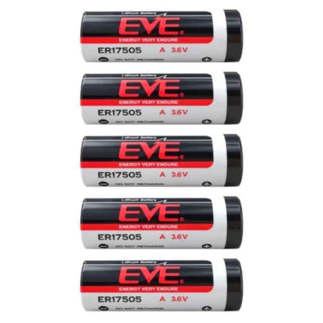 5pcs 3600mAh Battery for EVE ER17505 3.6V Primary Cell Battery (No Plug) New