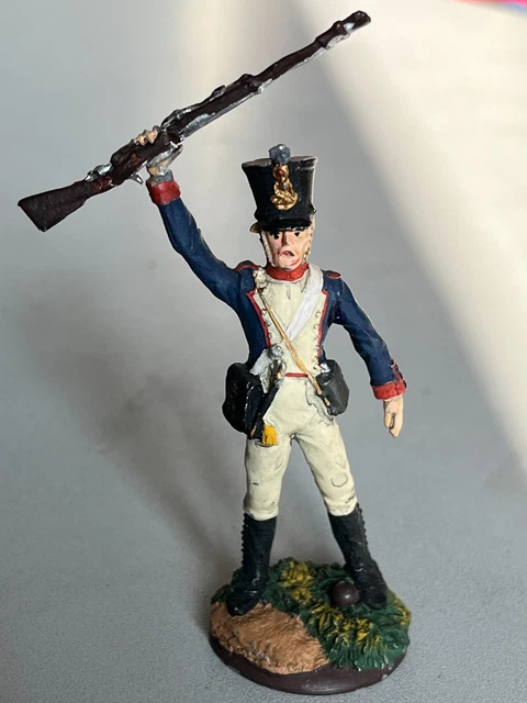 Soldat Napoléon 1er Empire - Figurine 70 Mm En Bronze Peint, Infanterie Française
