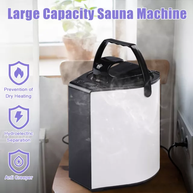 3.5L 1000W 220V AC Sauna Machine SPA Salon Steamer Generator Smart Fumigation UK