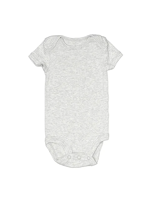Carter's Boys White Short Sleeve Bodysuit 3 Months