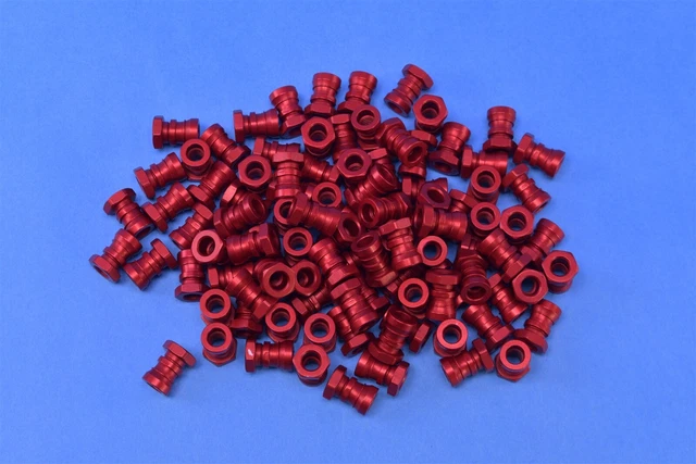 96 Hi-Lok Red Anodized Collar Pin Shear Military Aerospace Hardware NSA5075-5