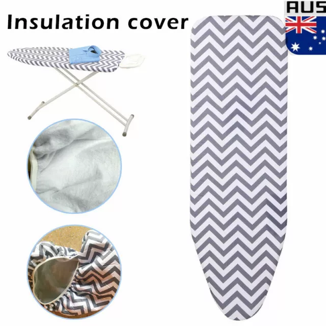 Ultra Thick Heat Retaining Felt Ironing Iron Board Cover Easy Fitted AU Hot