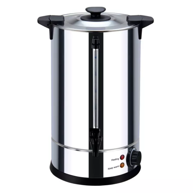Catering Urn & Hot Water Boiler, 8 Litre, Stainless Steel, Igenix IG4008