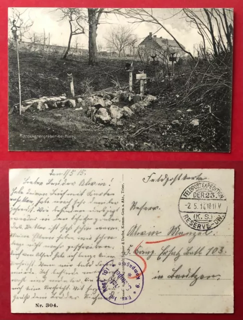 Militär AK MISSY in Frankreich 1. WK 1914 Marokkaner Gräber   ( 96413