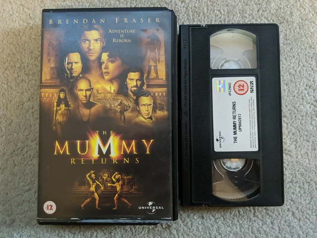 THE MUMMY RETURNS Big Box VHS Video Tape 2001 Brendan Fraser Rachel ...