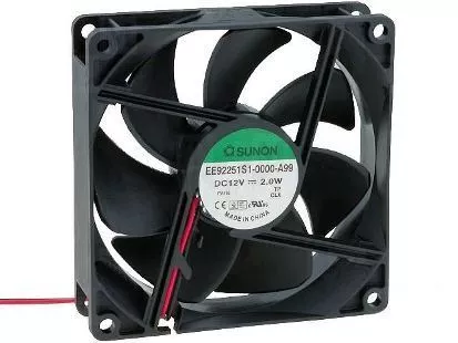 Sunon Fan DC Axial Cooling 92x92x25mm EE92251S1-A99 12Vdc 2W 87.5m3/h 34dBA