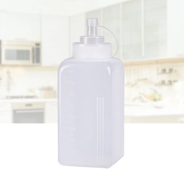 Lot De 5 Bouteilles à Condiments à Presser – Distributeurs De Sauce Réutilisables En Plastique Pour Ketchup, Moutarde, Sauces Chaudes, Huile Avec Entonnoir, étiquette Autocollante, Blanc (250 Ml