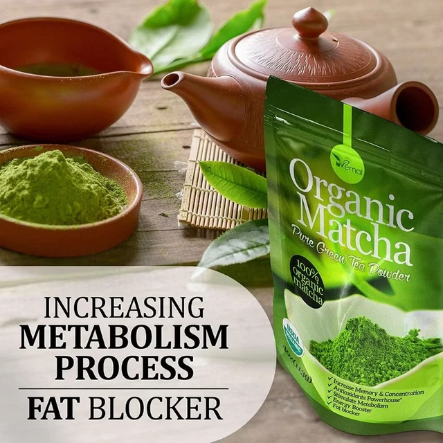 PREMIUM ORGANIC MATCHA Green Tea Powder 100% Pure Natural Ceremonial ...