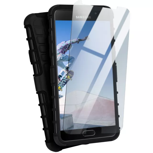 Panzer Set für SAMSUNG GALAXY A7 2016 Panzer Folie und Case 360° Extrem Outdoor