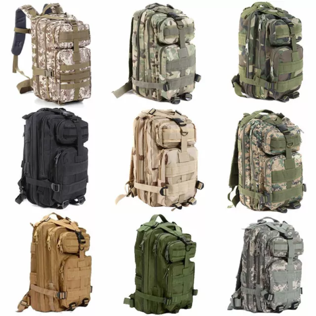 Military Tactical Rucksack Backpack Daypack Bag Hiking Camping Outdoor Sport US