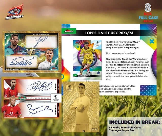 FC BARCELONA 202324 TOPPS FINEST UCC SOCCER 8 BOX CASE BREAK 1056 19