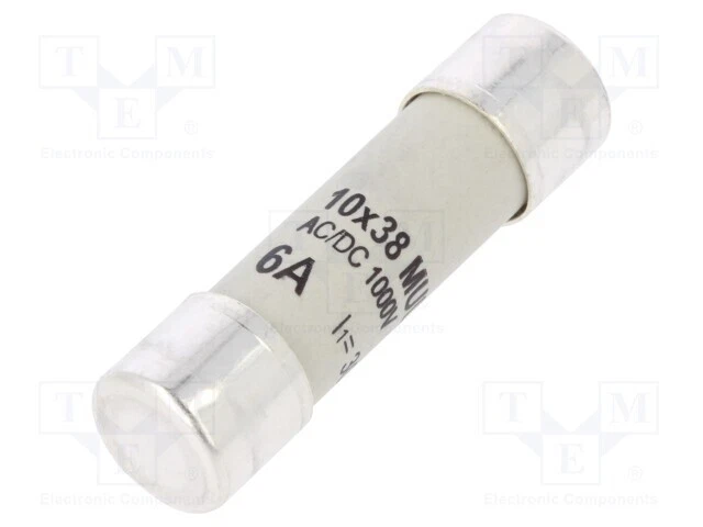 Taille Sécurité : Schmelz Cylindrique 6A 1000VDC