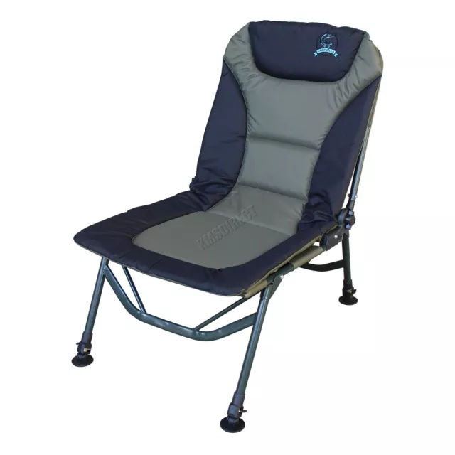 Carpzilla Portable Folding Fishing Chair - XL Camping Chair 4 Adjustable Legs 3