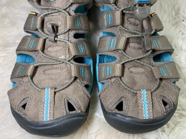 Women's Keen Clearwater CNX 1010997 Waterproof Tan Teal Hiking Sandal Size 7.5 3