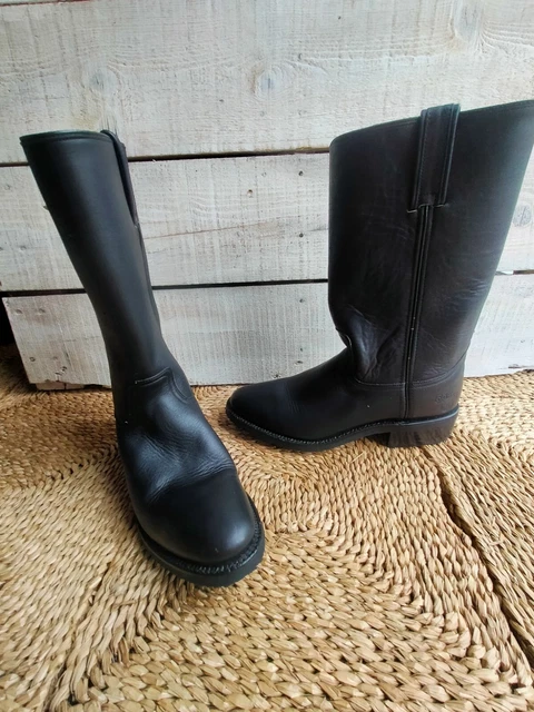Bottes Santiags Femme Go West - Cuir Noir, Taille 40, Neuves Avec Emballage