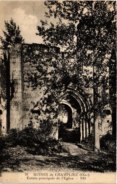 CPA AK Ruines de Champlieu Entrée principale de l'Église (424225)