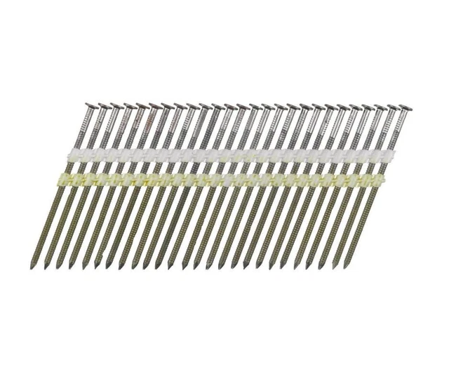Milwaukee Rundkopf-Nägel 80mm x 3,1mm Stahl-Nägel 20° Winkel Ringschaft 2000 Stk