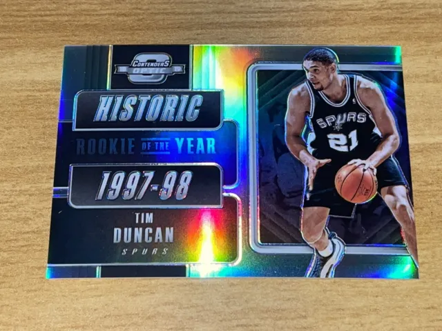 2018-19 Panini Contenders Optic Tim Duncan Historic Rookie of the Year Prizm #8