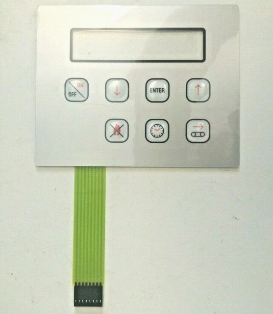 ZANOLLI ELET0153 Gas Pizza Oven Keypad Touch Pad Fascia Panel - 7 Button PCB Grey