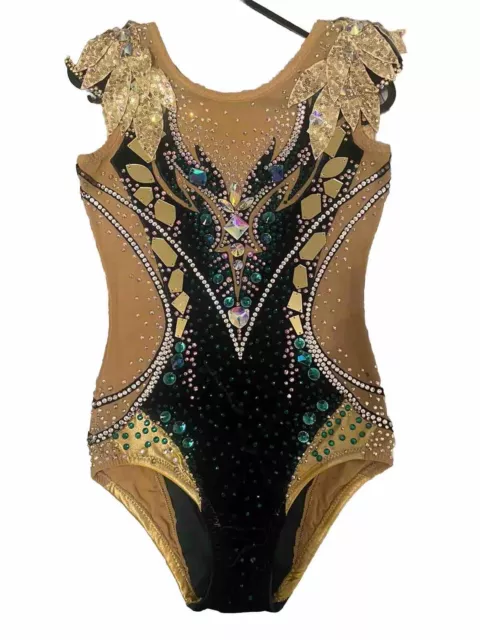 Rhythmic Gymnastics Leotard RG Acrobatic Ice Skating Twirling Acro Costume Dress