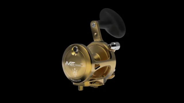 Avet SX 5.3:1 G2 Lever Drag Reel WITHOUT Glide Plate Gold FAST SHIPPING