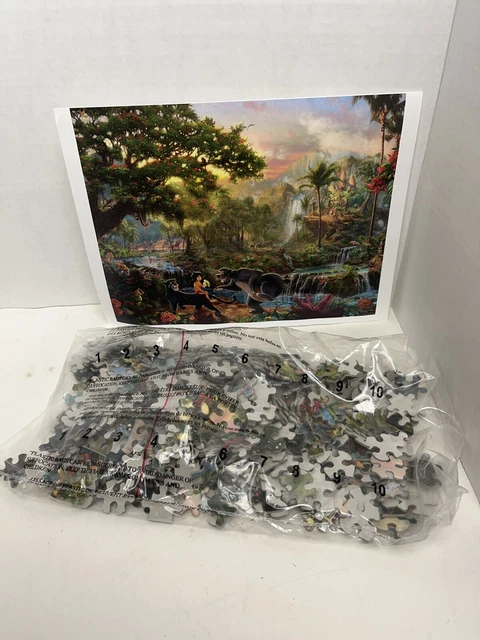 DISNEY THOMAS KINKADE Jigsaw Puzzle The Jungle Book 500pc Sealed Bag NO ...