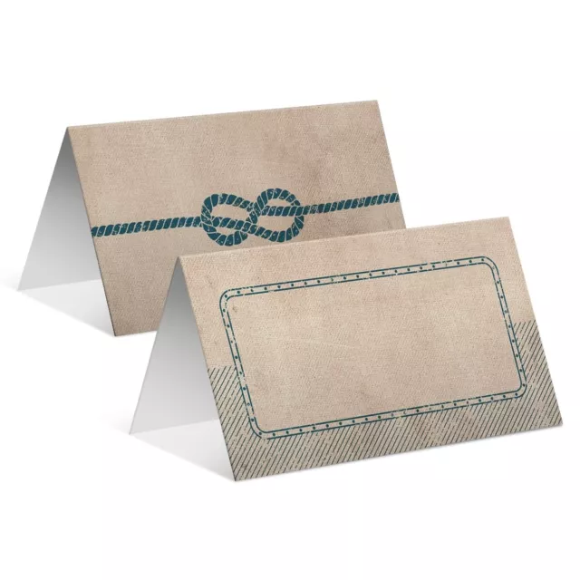 Blanko Platzkarten Tischkarten Hochzeit aufstellbar Schatzkarte als Flaschenpost