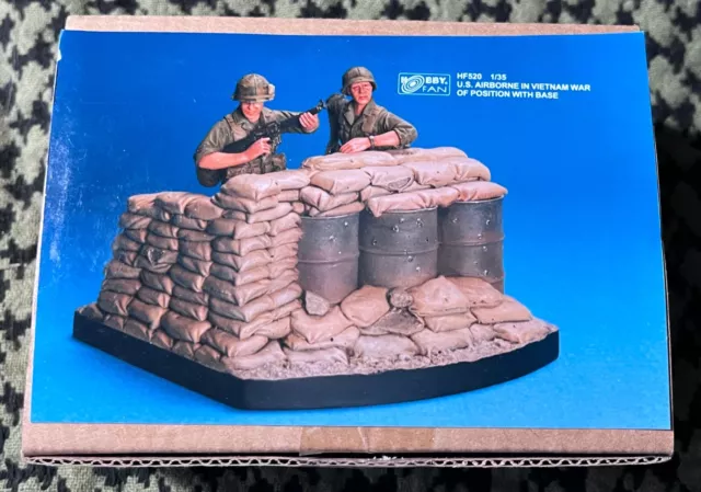 US VIETNAM AIRBORNE GRUNTS CHECKPOINT w/base HOBBYFAN HF520 1/35 RESIN