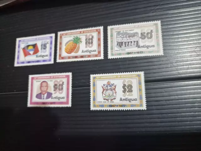 Antigua And Barbuda 1977 Sg 562-566 10Th Anniv Of Statehood Mnh