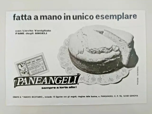 PUBBLICITÀ VINTAGE ADVERTISING Lievito Pane degli Angeli