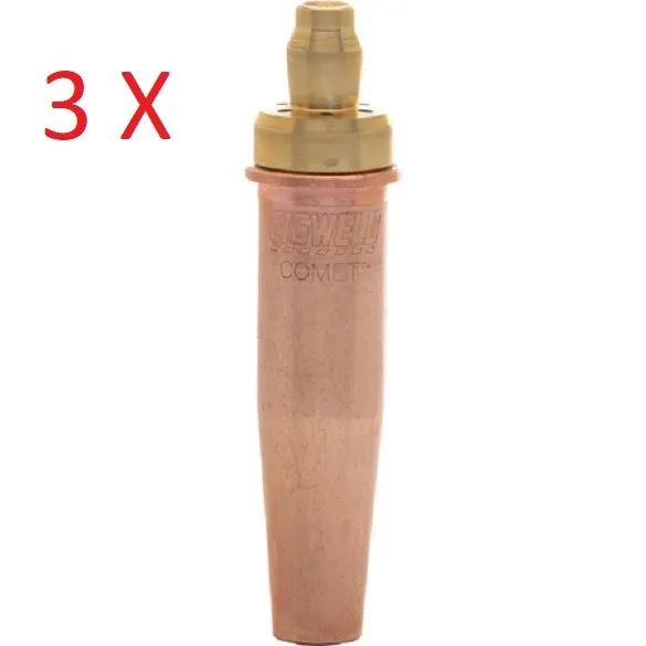 NEW 3 X COMET CIGWELD Cutting Nozzle Size 8 OXY-LP Gas LPG Cuts 6-12 mm