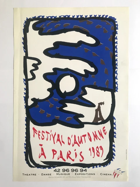 Affiche Originale Coupe Du Monde FIFA 1982 - Pierre Alechinsky - Artiste Belge