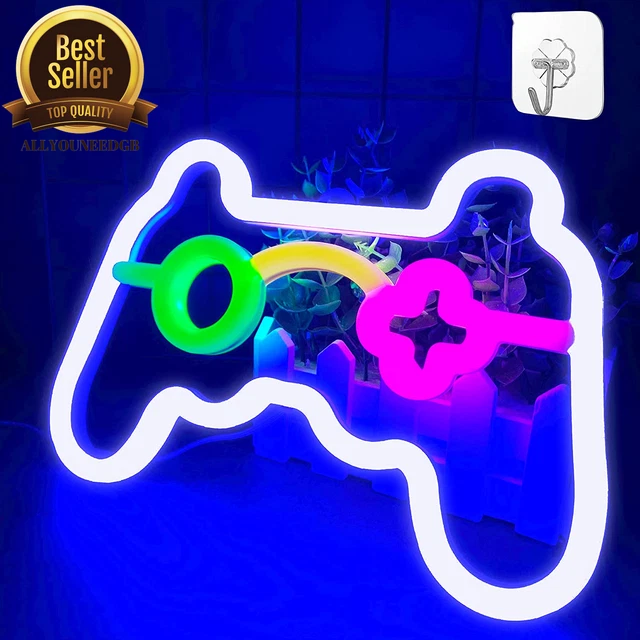 GAMING LIGHT NEON Signs LED Wall Lights Gamer Boys Gifts Teen Boys Room