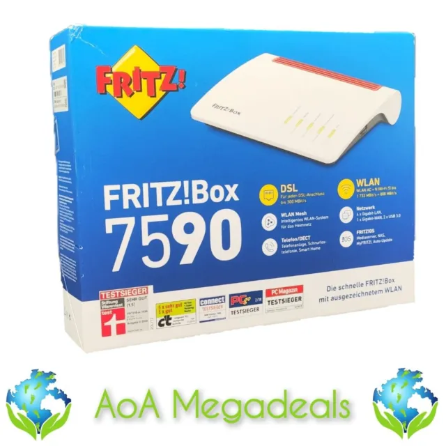 AVM FRITZ!Box 7590 WLAN Router mit VDSL Modem (20002784) FRITZBox / OVP 🔝