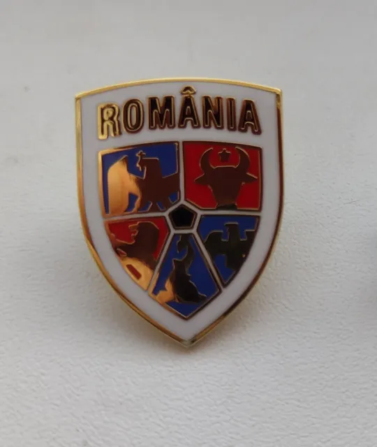 Rare pin badge ROMANIA FOOTBALL FEDERATION enamel