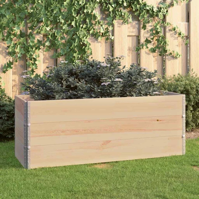 1/3x Bois de Pin Solide Jardinière Surélevée Patio Balcon Multi-taille vidaXL
