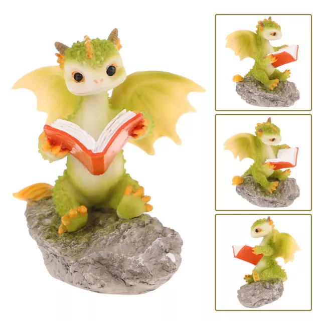 Resin Dragon Ornaments and Women Desktop Animal Figurine Decor Garden Statue