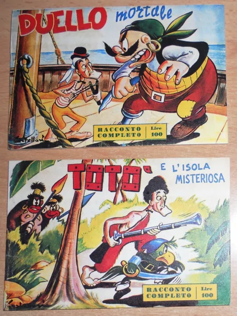 Ed,Diana  Serie Raccolta Toto' A Fumetti  N° 1/2  Cpl 1953  Ristampa  Anastatica